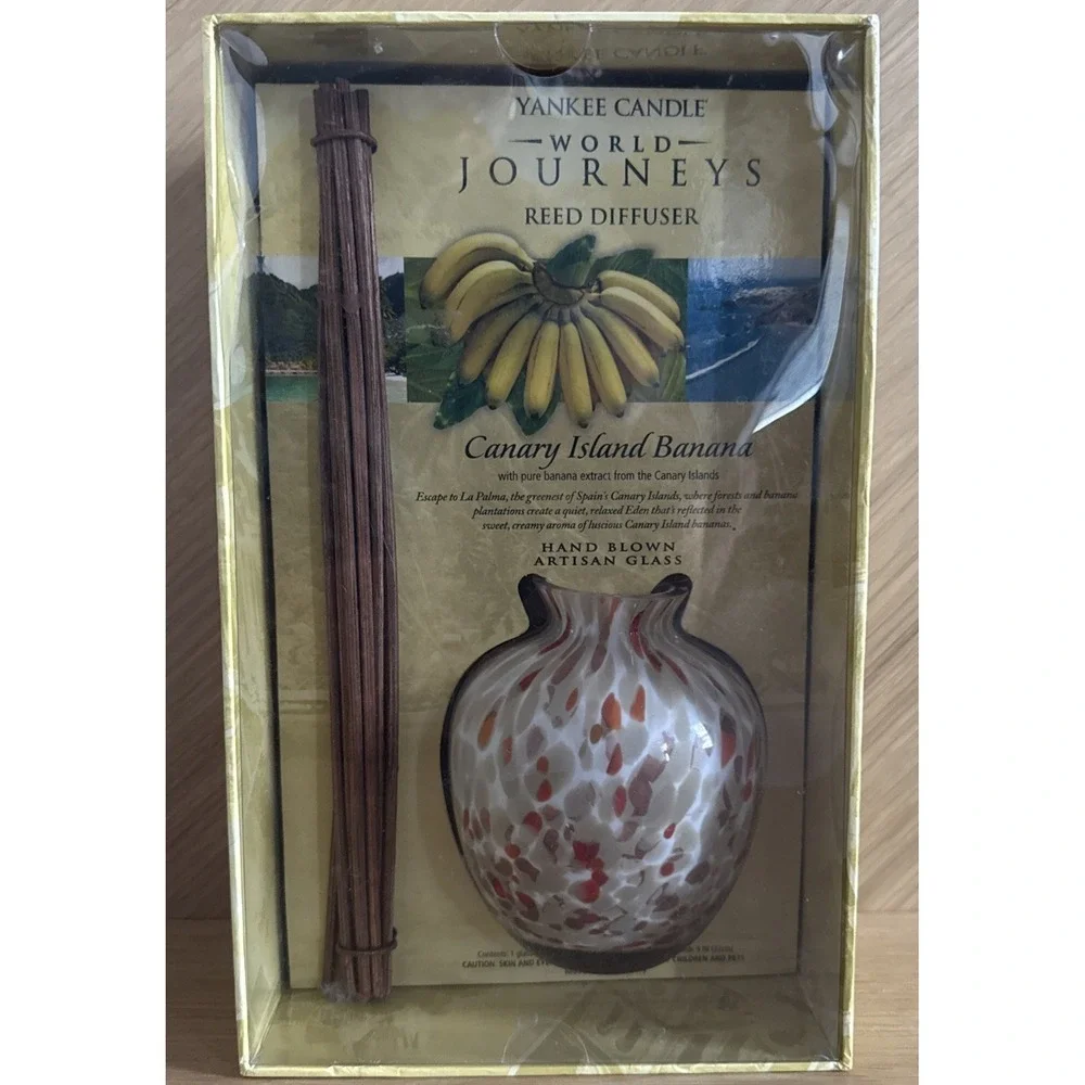 Yankee Candle World Journeys Canary Island Banana 4 Oz  Fragrance Reed Diffuser